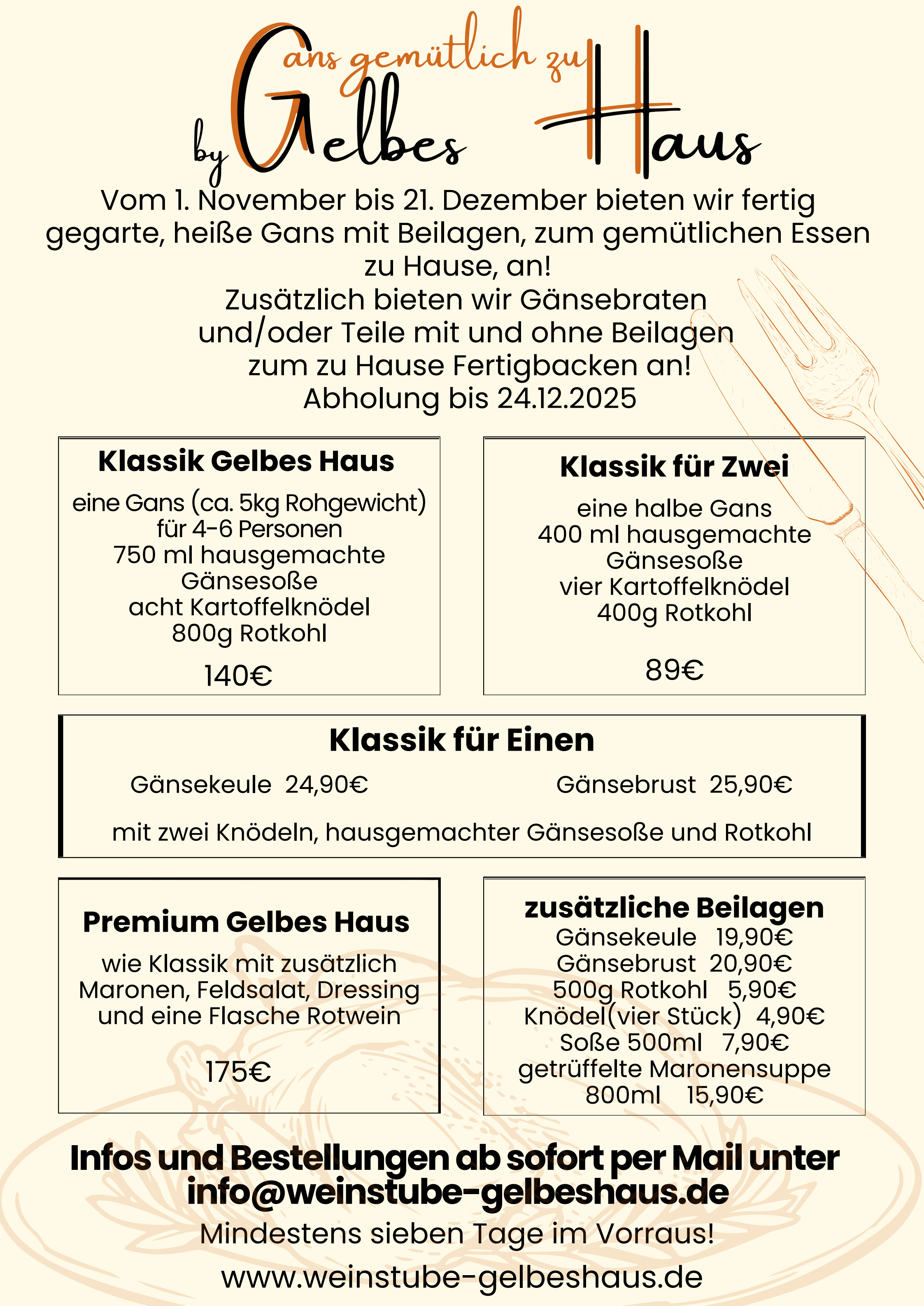 Gans gemütlich zu Hause